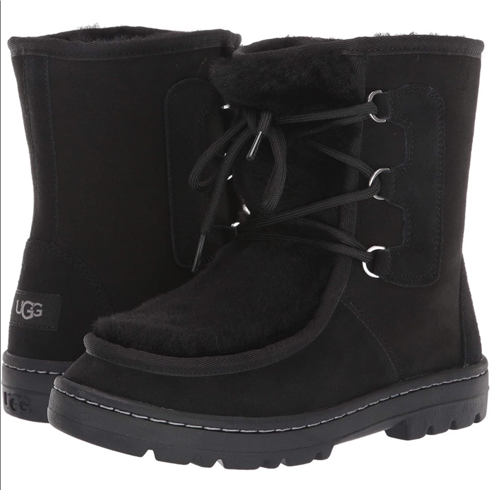 New in box. UGG Mukluk Revival boots in black sz 5
